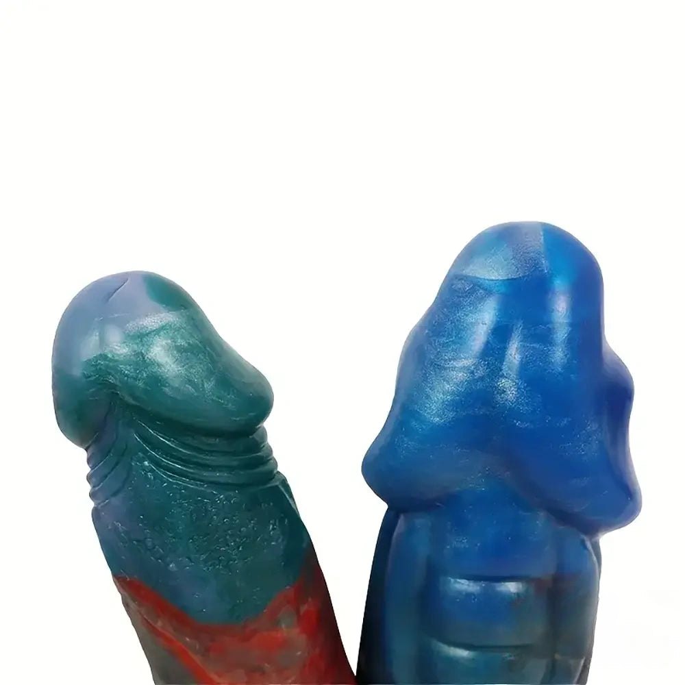 Colorful silicone double-headed U-shaped dildo, photo 10