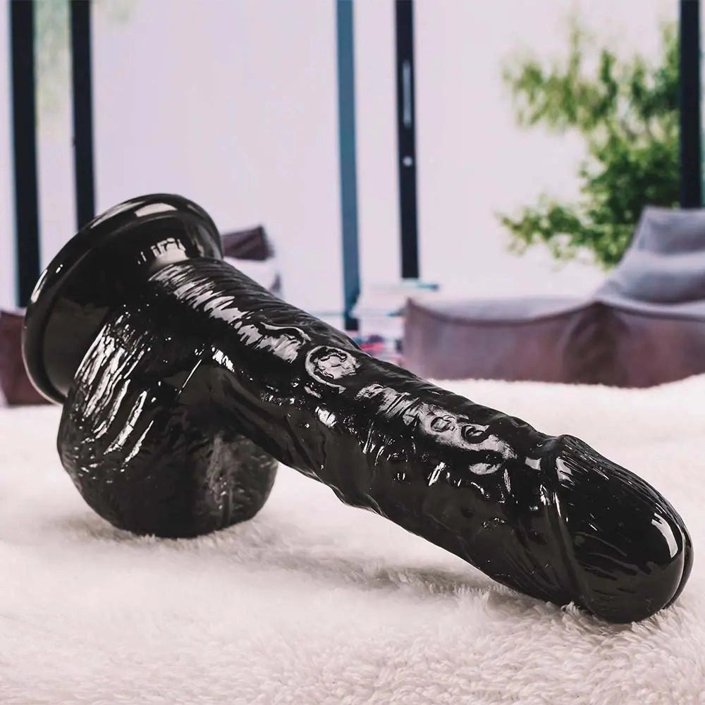 And flesh compact pvc suction cup dildo, photo 8
