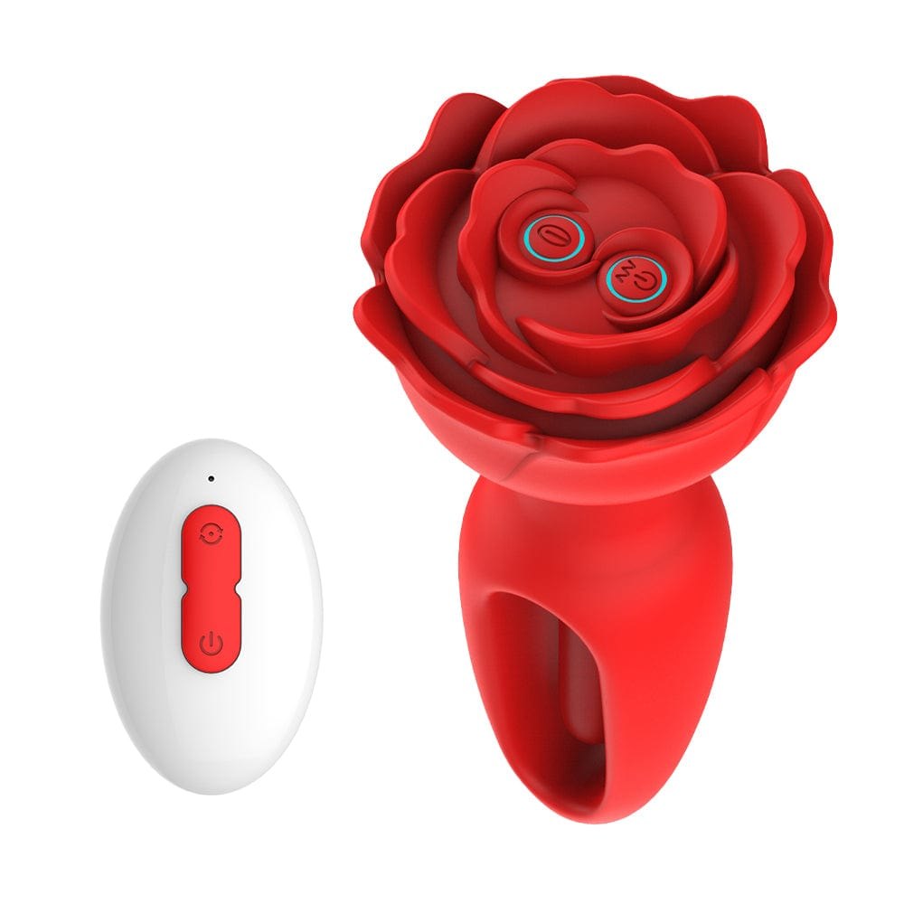Red compact rose suction vibrator, photo 4