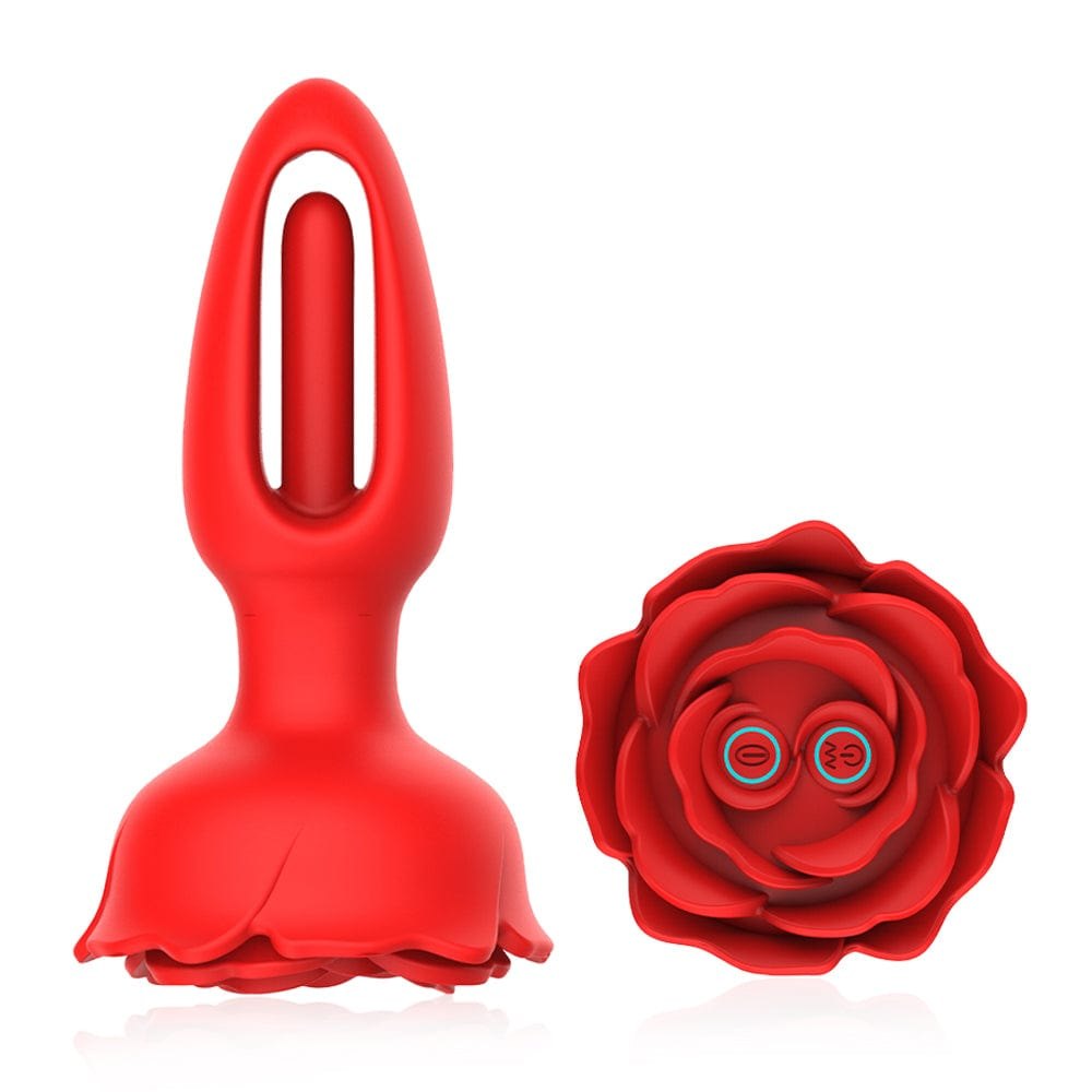 Red compact rose suction vibrator, photo 5
