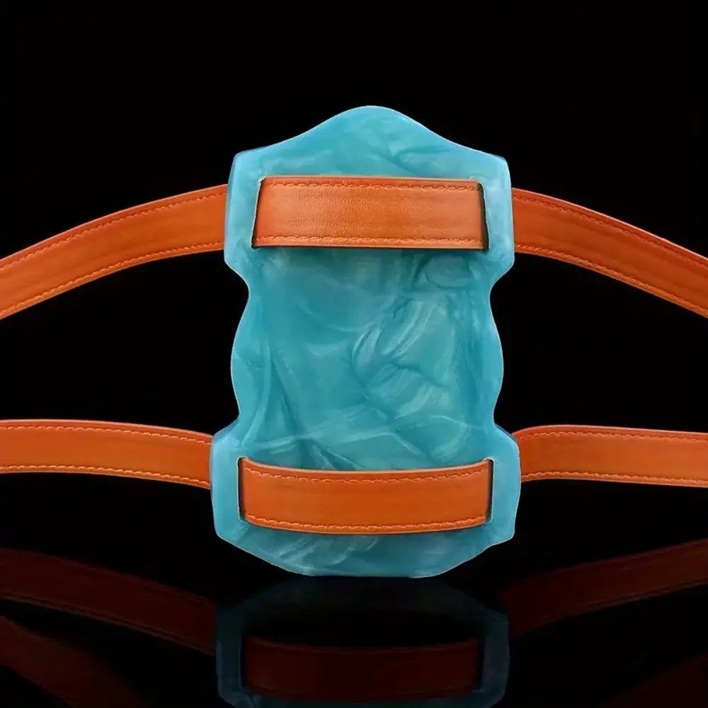 Colorful silicone strap-on dildo, photo 12