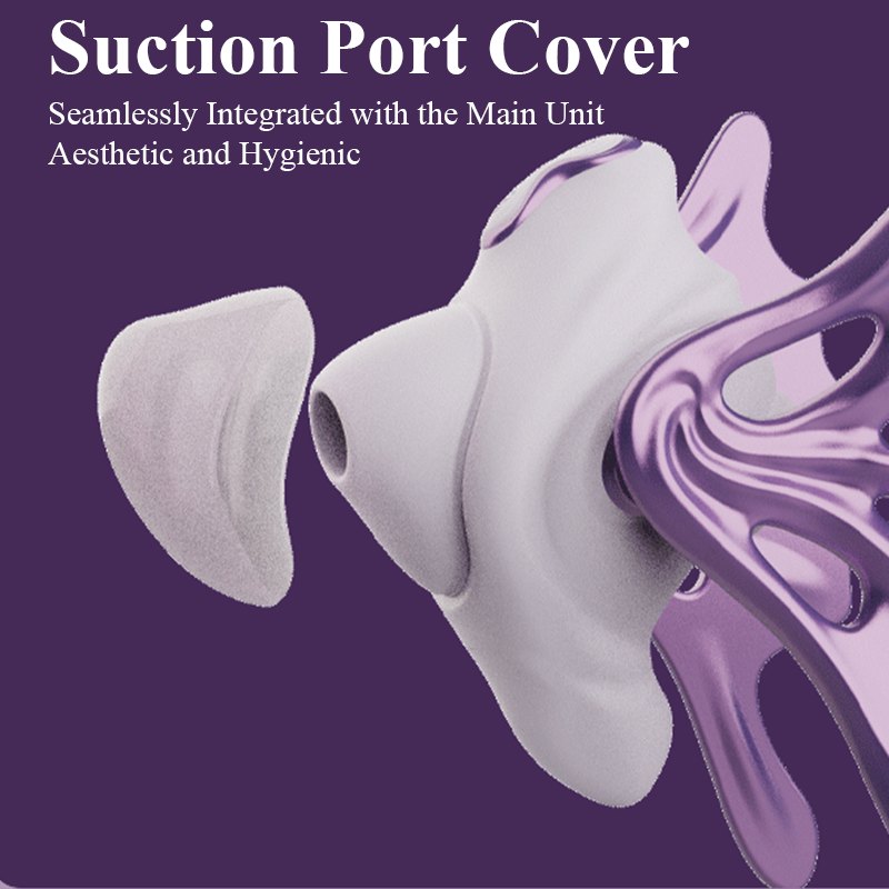 Conch shaped clitoral suction and insertable g-spot vibrator set, photo 4