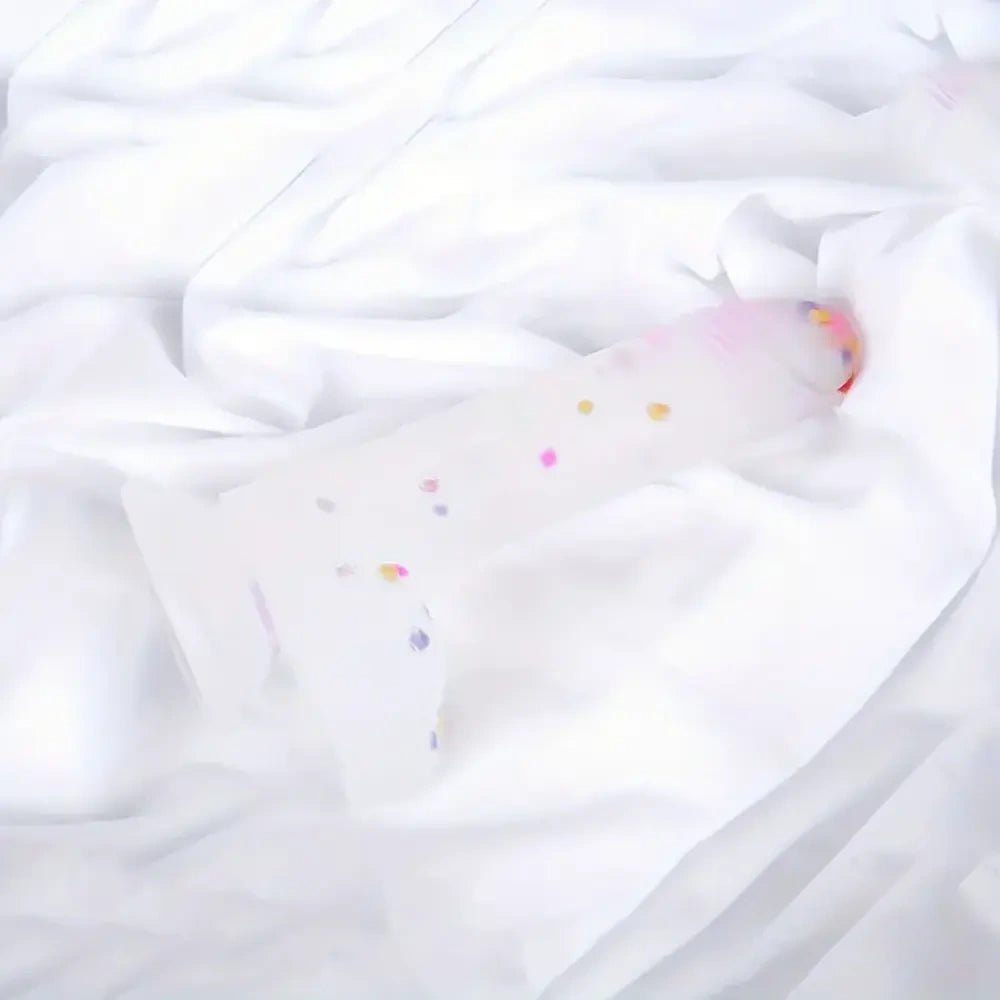 Colorful confetti-speckle silicone suction cup dildo, photo 9