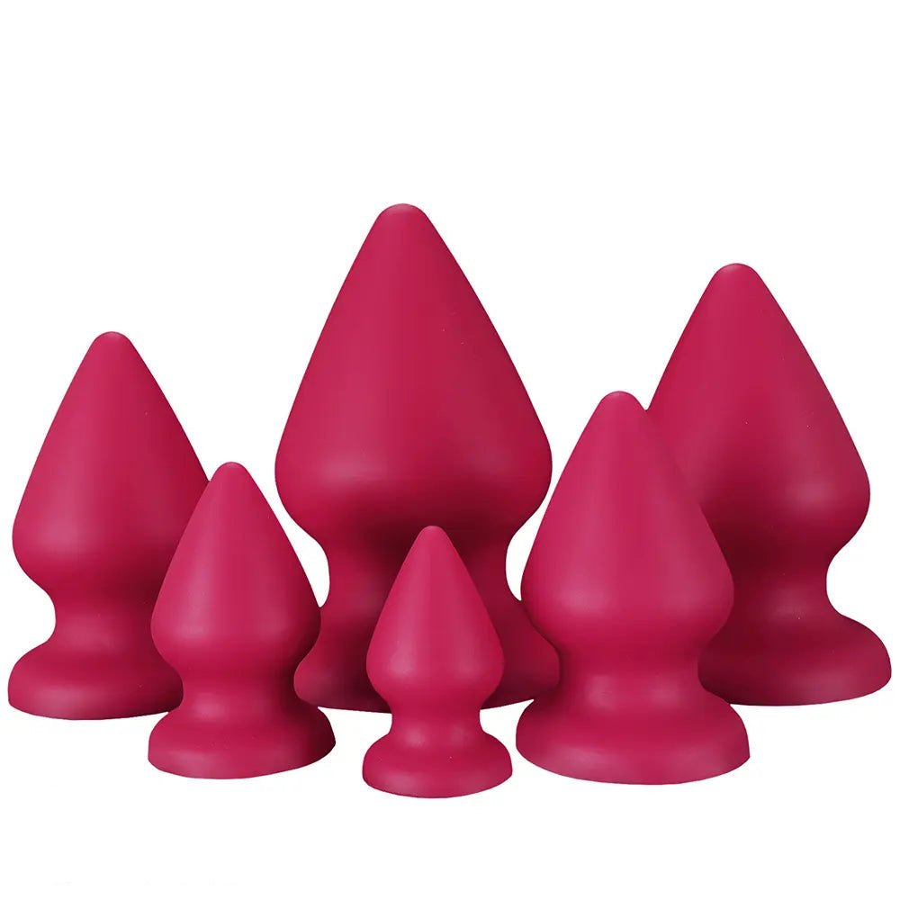 Conical silicone butt plug, photo 11