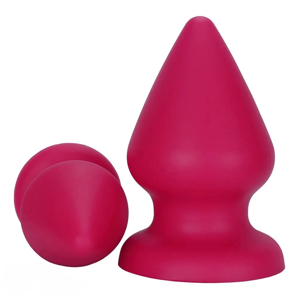 Conical silicone butt plug, photo 12