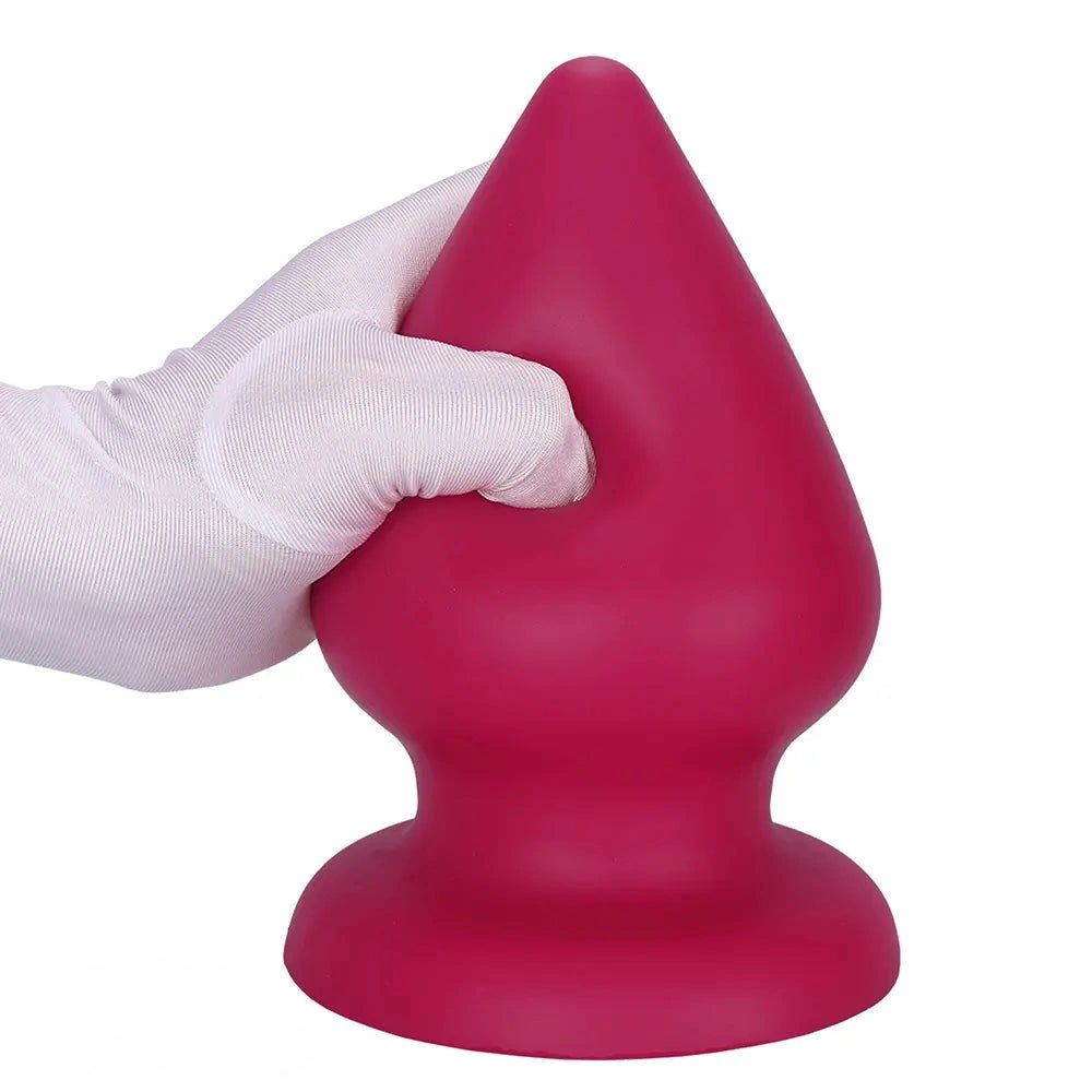 Conical silicone butt plug, photo 14