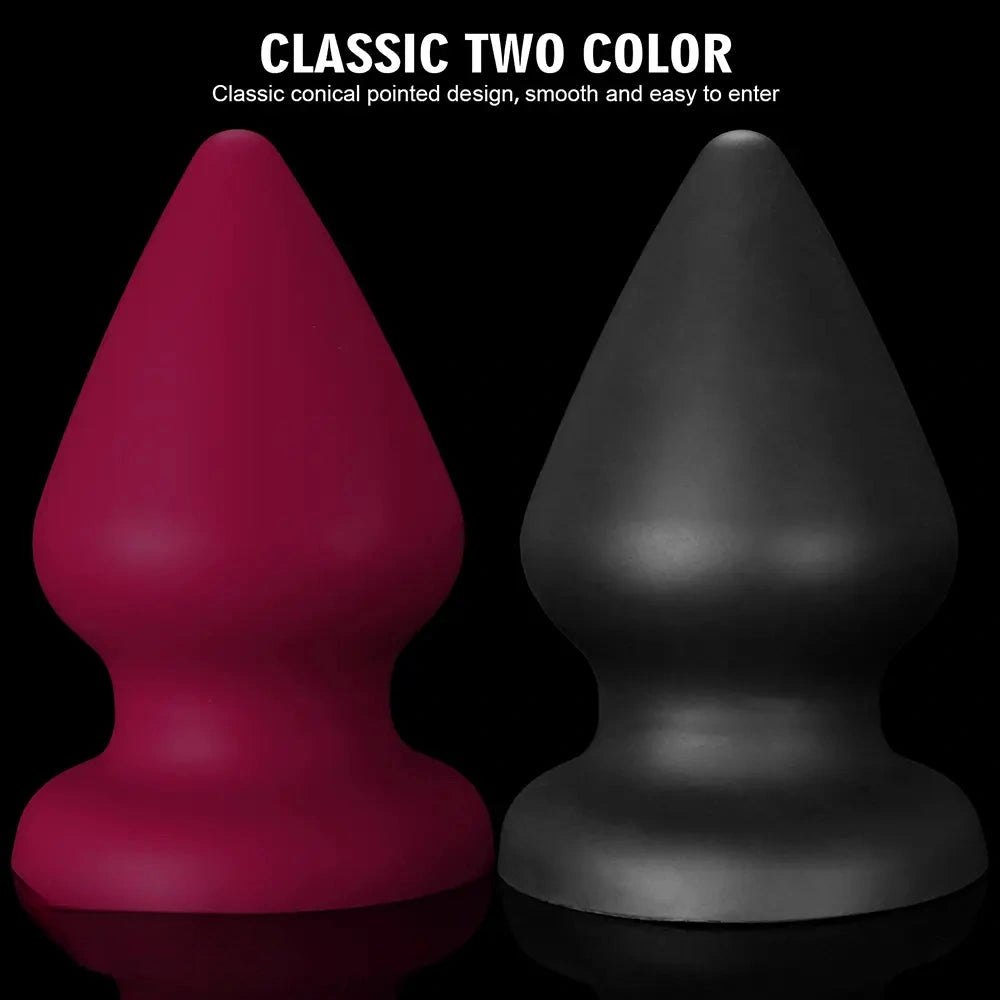 Conical silicone butt plug, photo 4