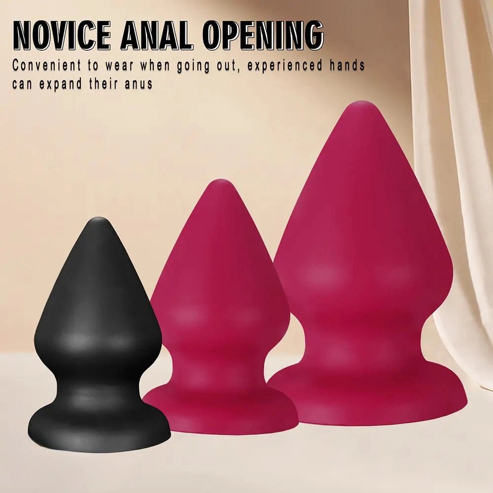 Conical silicone butt plug, photo 8