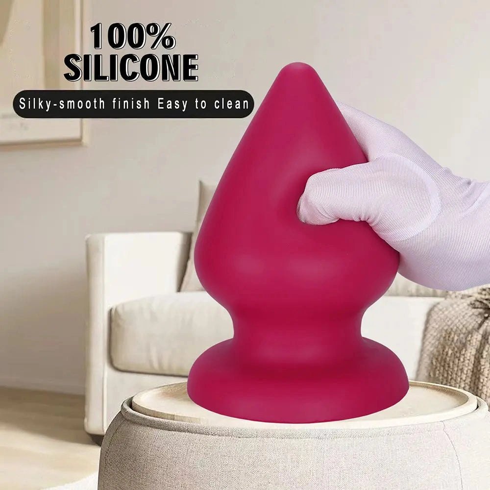 Conical silicone butt plug, photo 9