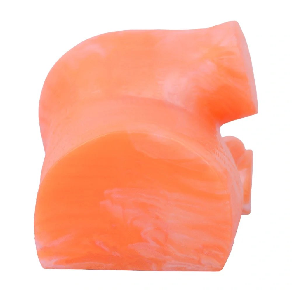 Coral orange dual-channel fantasy masturbator, photo 11