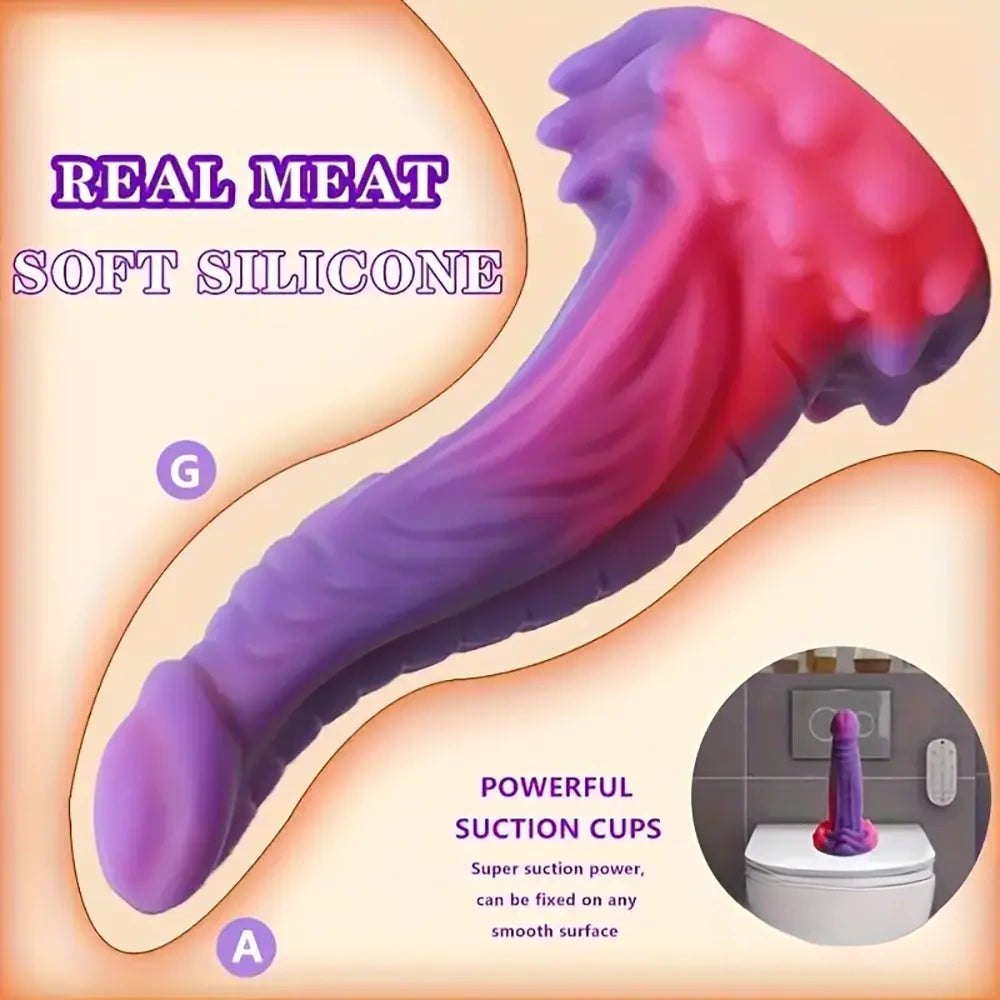 Purple to pink gradient fantasy tentacle dildo, photo 2