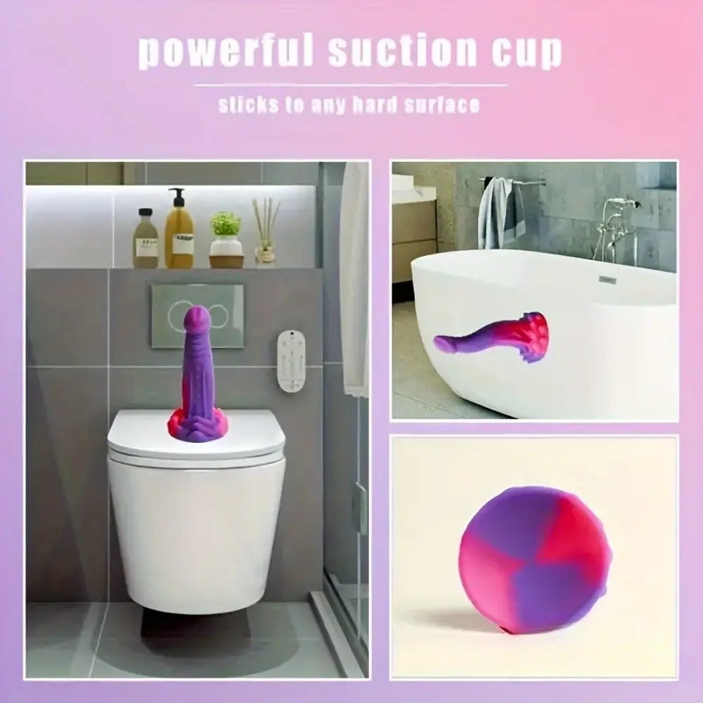 Purple to pink gradient fantasy tentacle dildo, photo 4