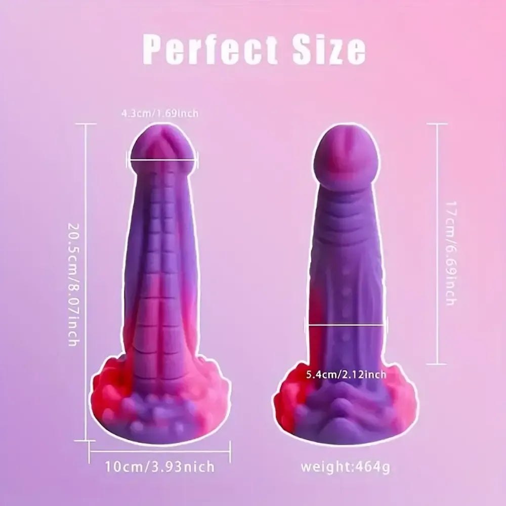 Purple to pink gradient fantasy tentacle dildo, photo 6