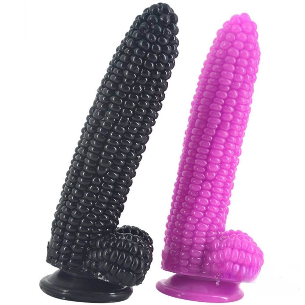 Corn-textured novelty PVC dildo, photo 1