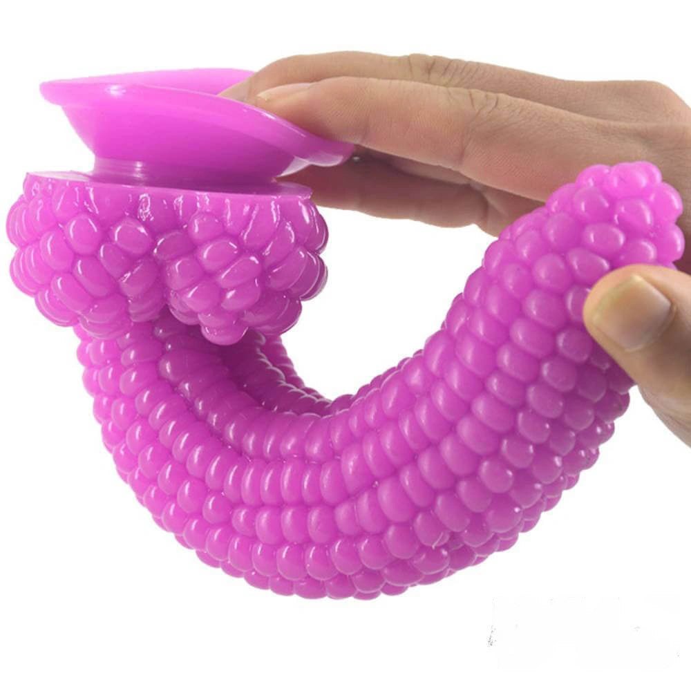 Corn-textured novelty PVC dildo, photo 2