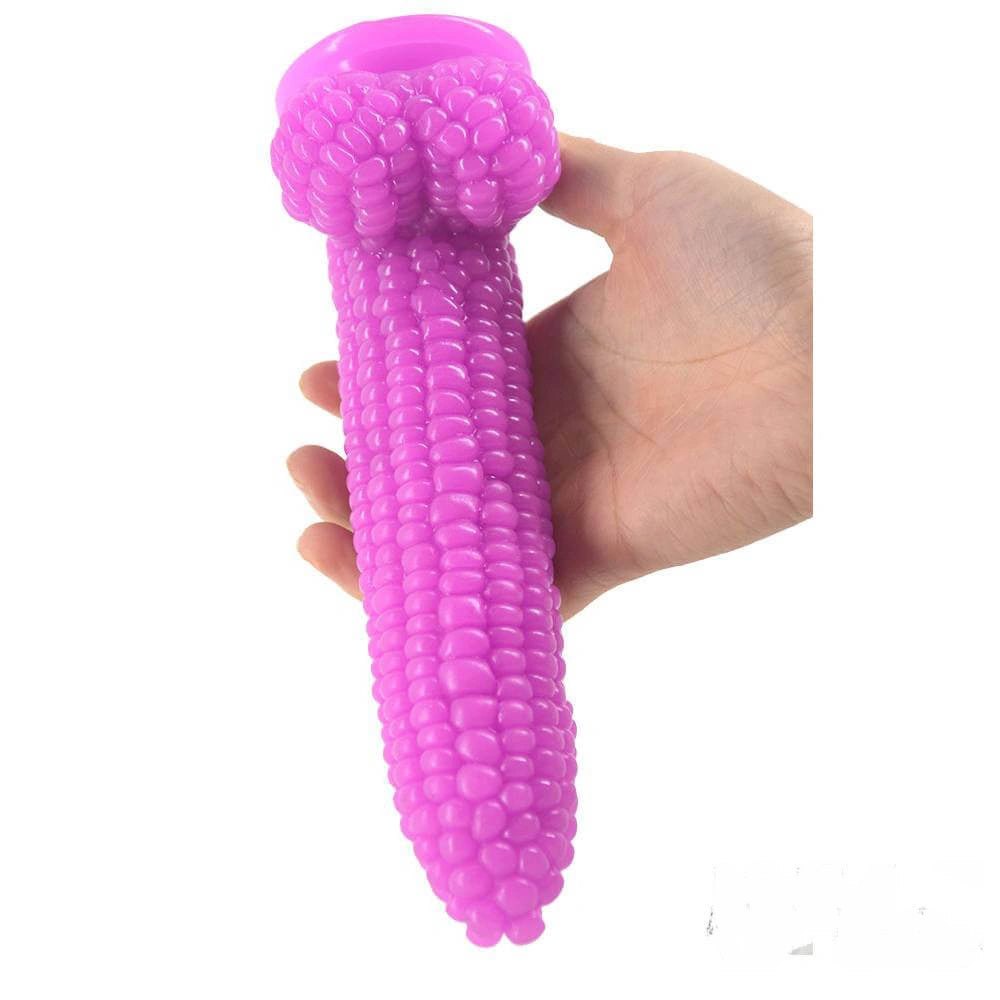 Corn-textured novelty PVC dildo, photo 5