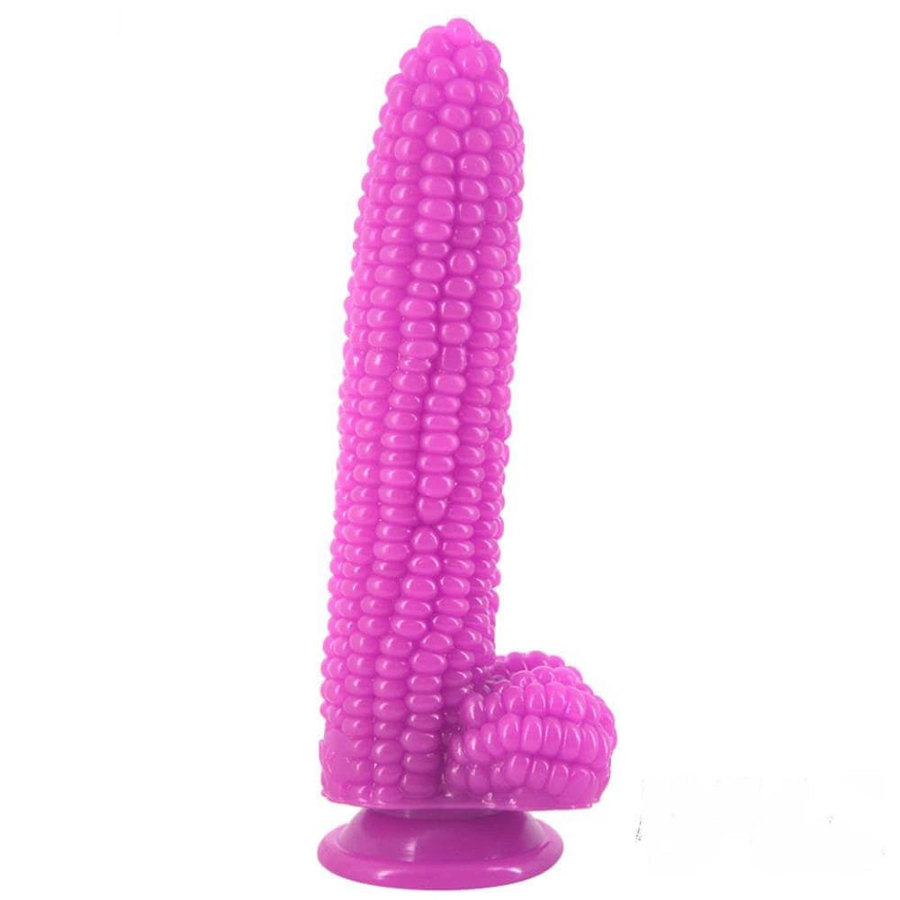 Corn-textured novelty PVC dildo, photo 8