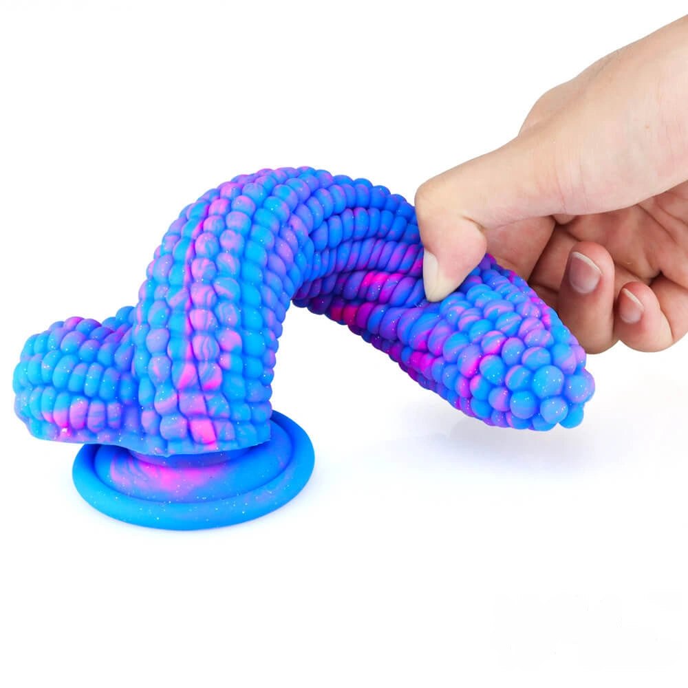 Corn cob textured fantasy dildo, photo 13