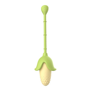 Green and yellow corn-shaped vibrating egg, photo 1
