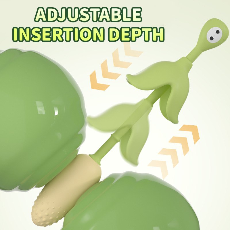 Green and yellow corn-shaped vibrating egg, photo 5