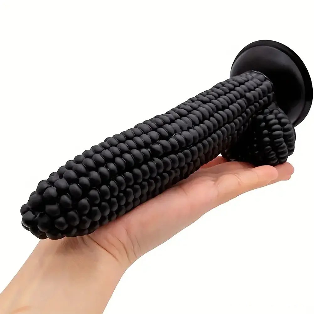 Corn-shaped novelty silicone dildo, photo 5