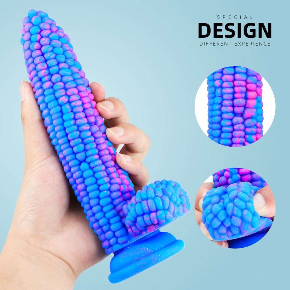 Corn-shaped silicone fantasy dildo, photo 3