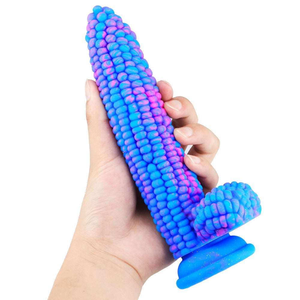 Corn-shaped silicone fantasy dildo, photo 4