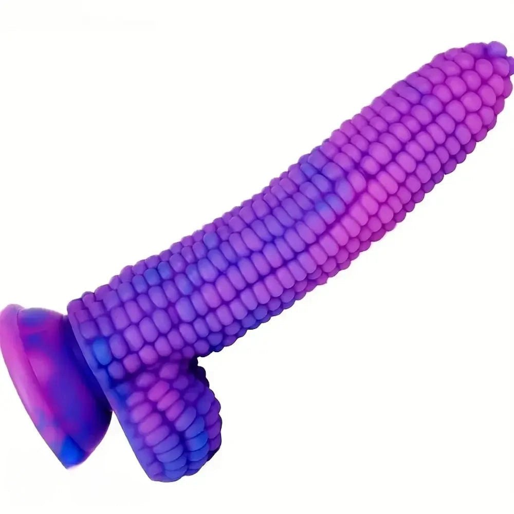 Purple corn-textured anal dildo, photo 2