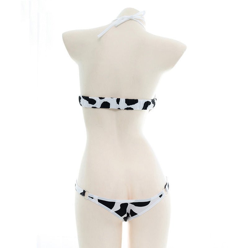 Cow print halter cutout bodysuit, photo 7