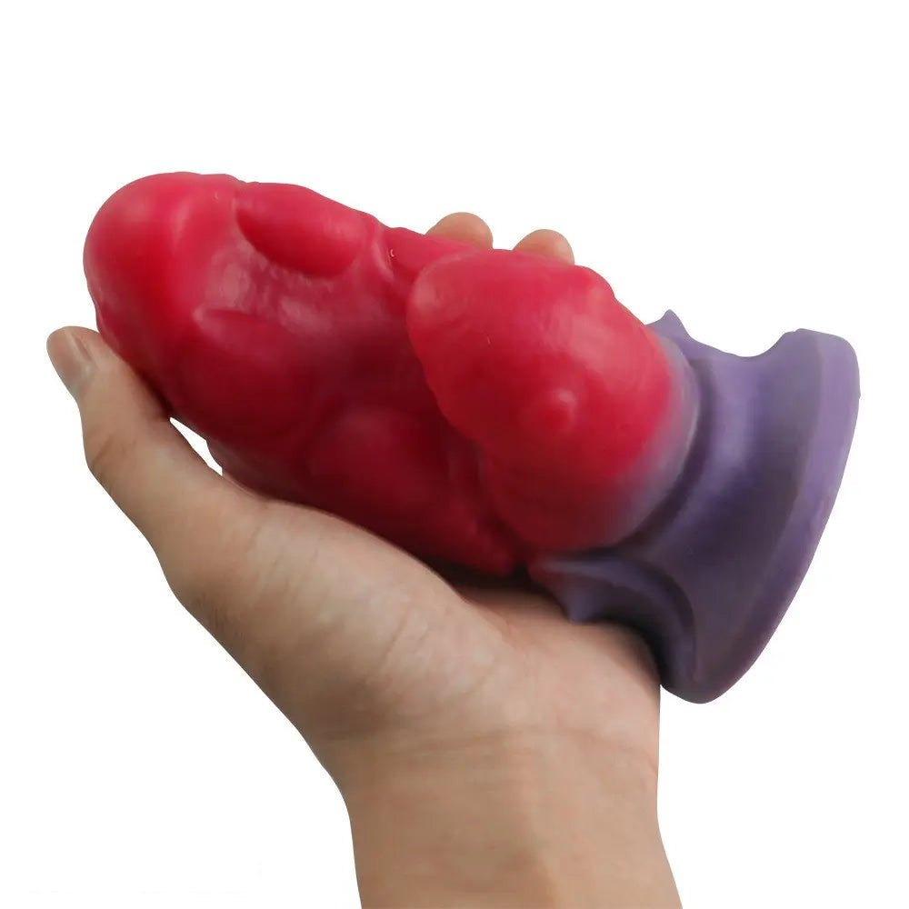 Red and purple crab claw silicone butt plug, photo 7