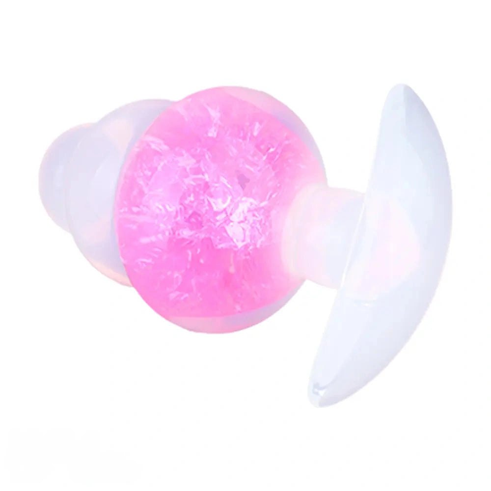 Crackle bead silicone butt plug with graduated shape, photo 12