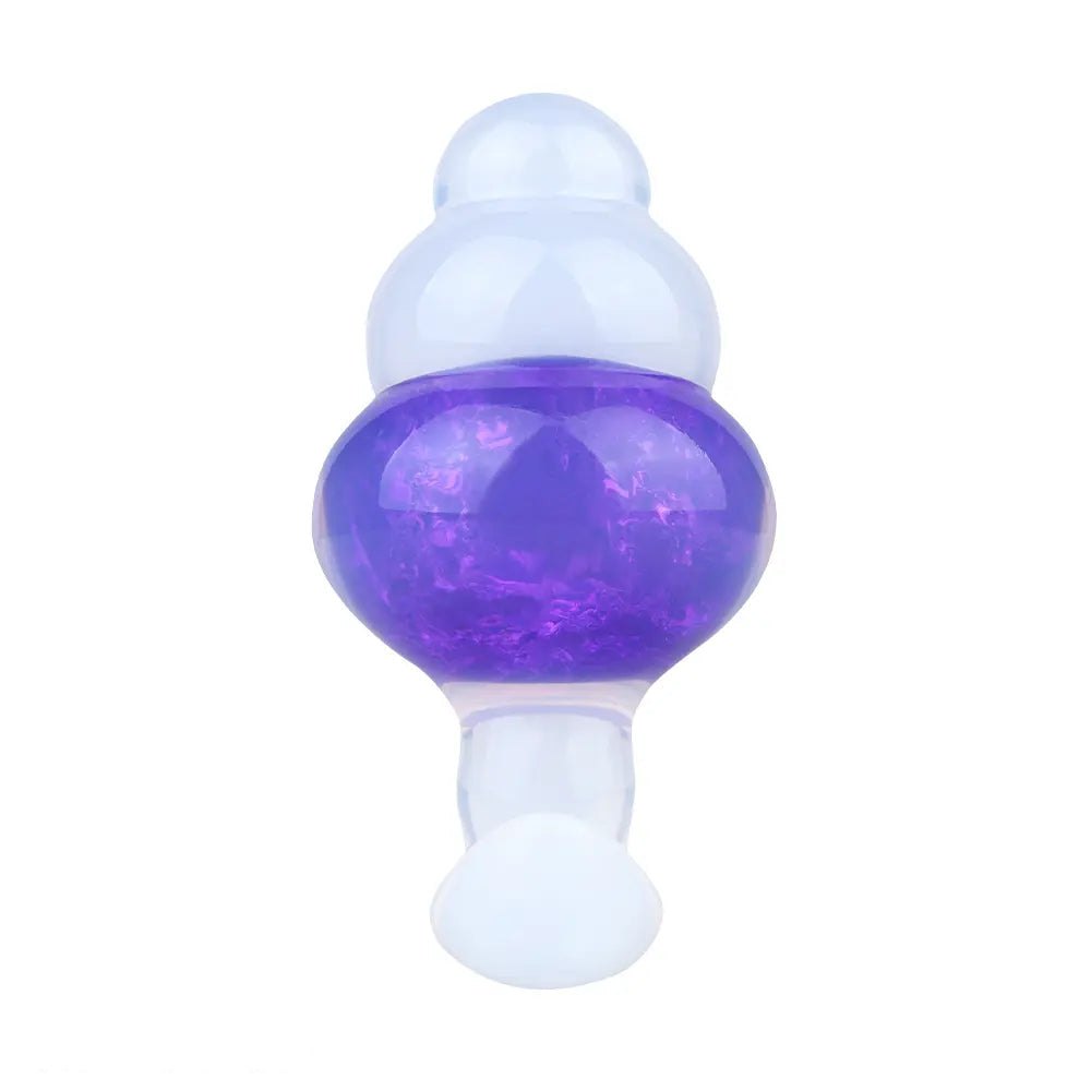 Crackle bead silicone butt plug with graduated shape, photo 7