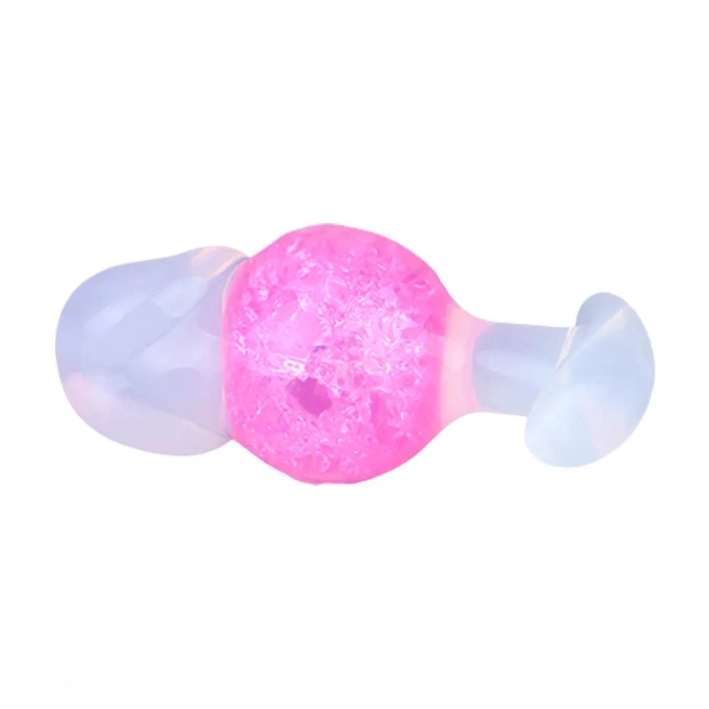 Crackled glass look silicone butt plug, photo 10