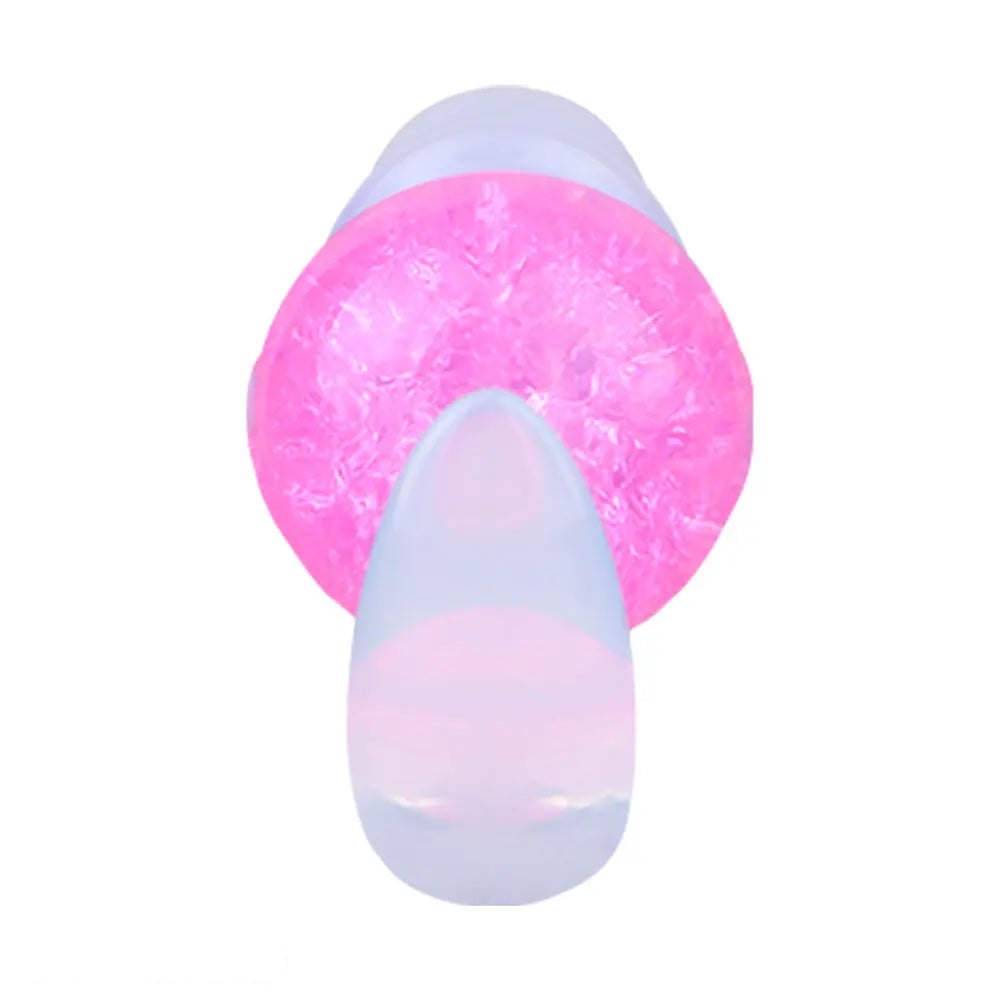 Crackled glass look silicone butt plug, photo 13