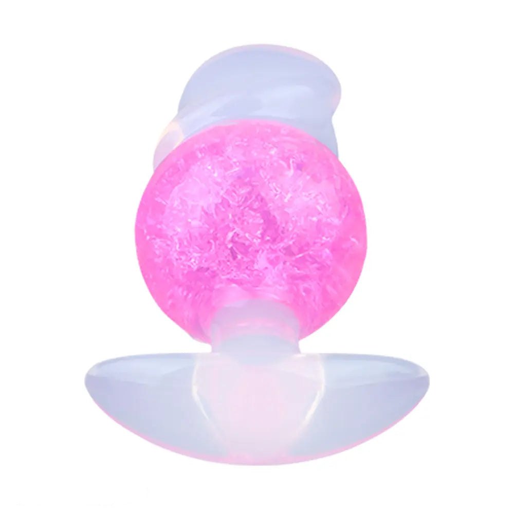 Crackled glass look silicone butt plug, photo 15