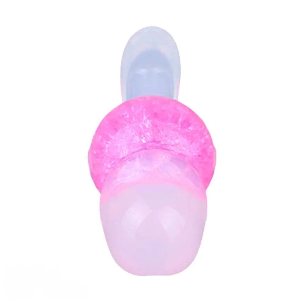 Crackled glass look silicone butt plug, photo 9