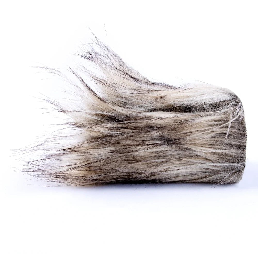 Cream fur aubergine dual entry masturbator, photo 11