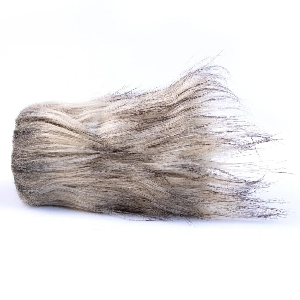 Cream fur aubergine dual entry masturbator, photo 8