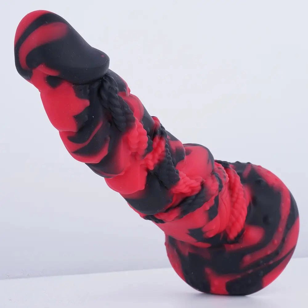 Rope textured fantasy dildo, photo 7