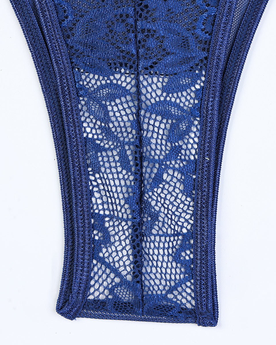 Criss side tie floral lace bodysuit, photo 10