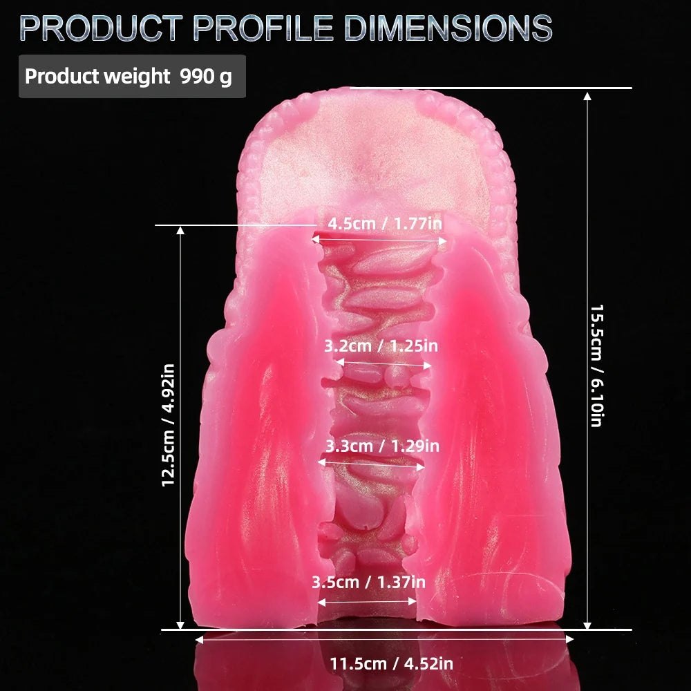 Pink pearl crocodile head onahole, photo 15