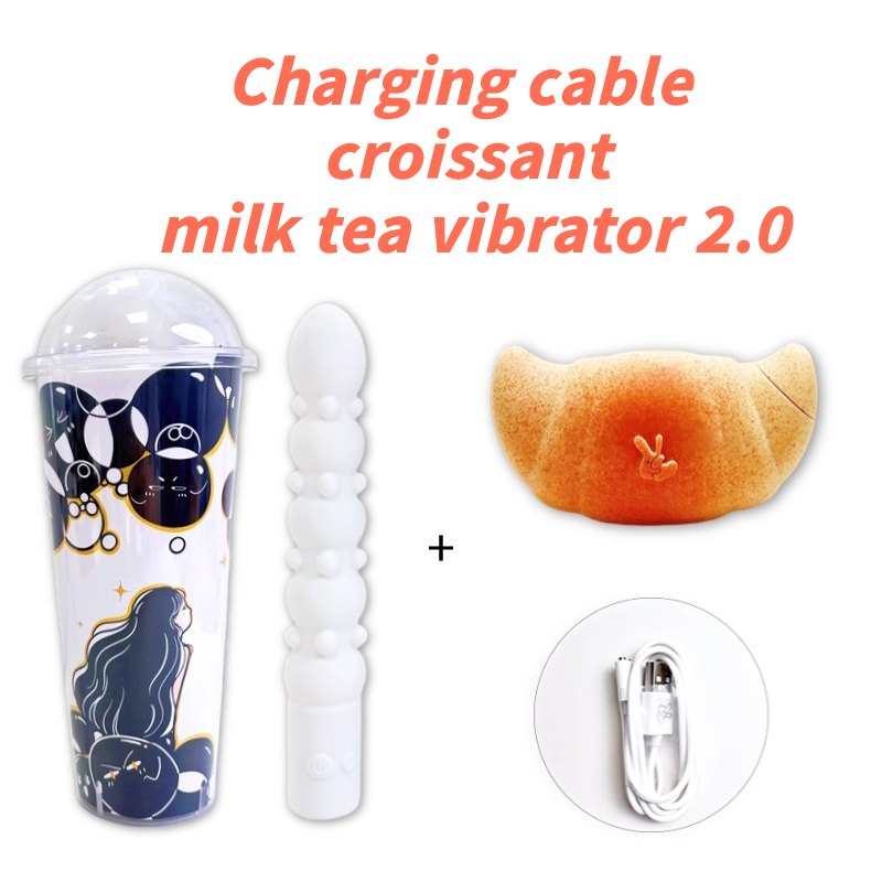 Caramel-toned croissant clitoral suction vibrator, photo 7