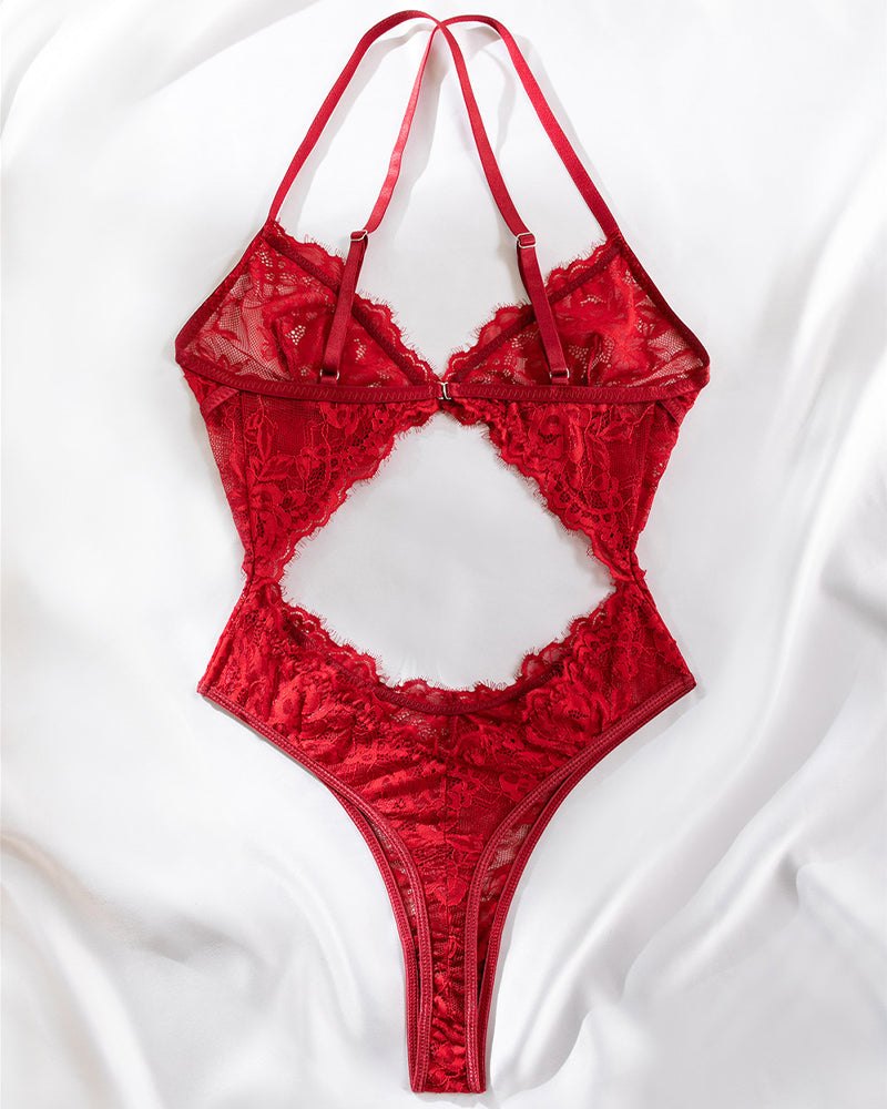 Cross strap backless cutout bodysuit, photo 16