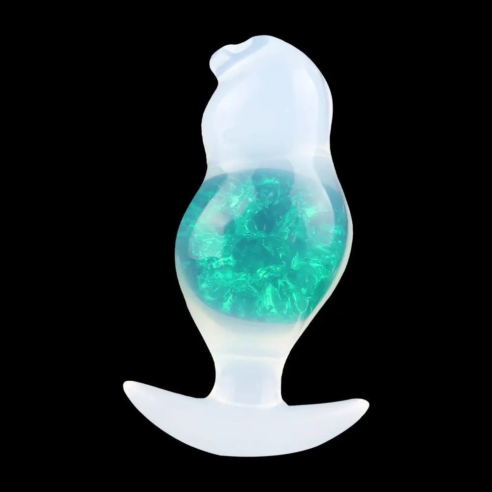 Green crystal ball anal plug