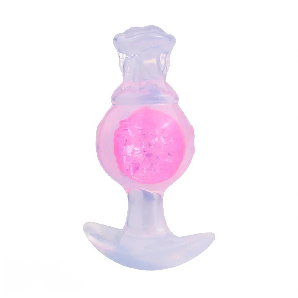 Silicone crystal bead butt plug, photo 11