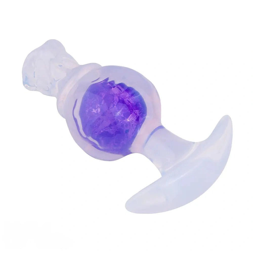 Silicone crystal bead butt plug, photo 2