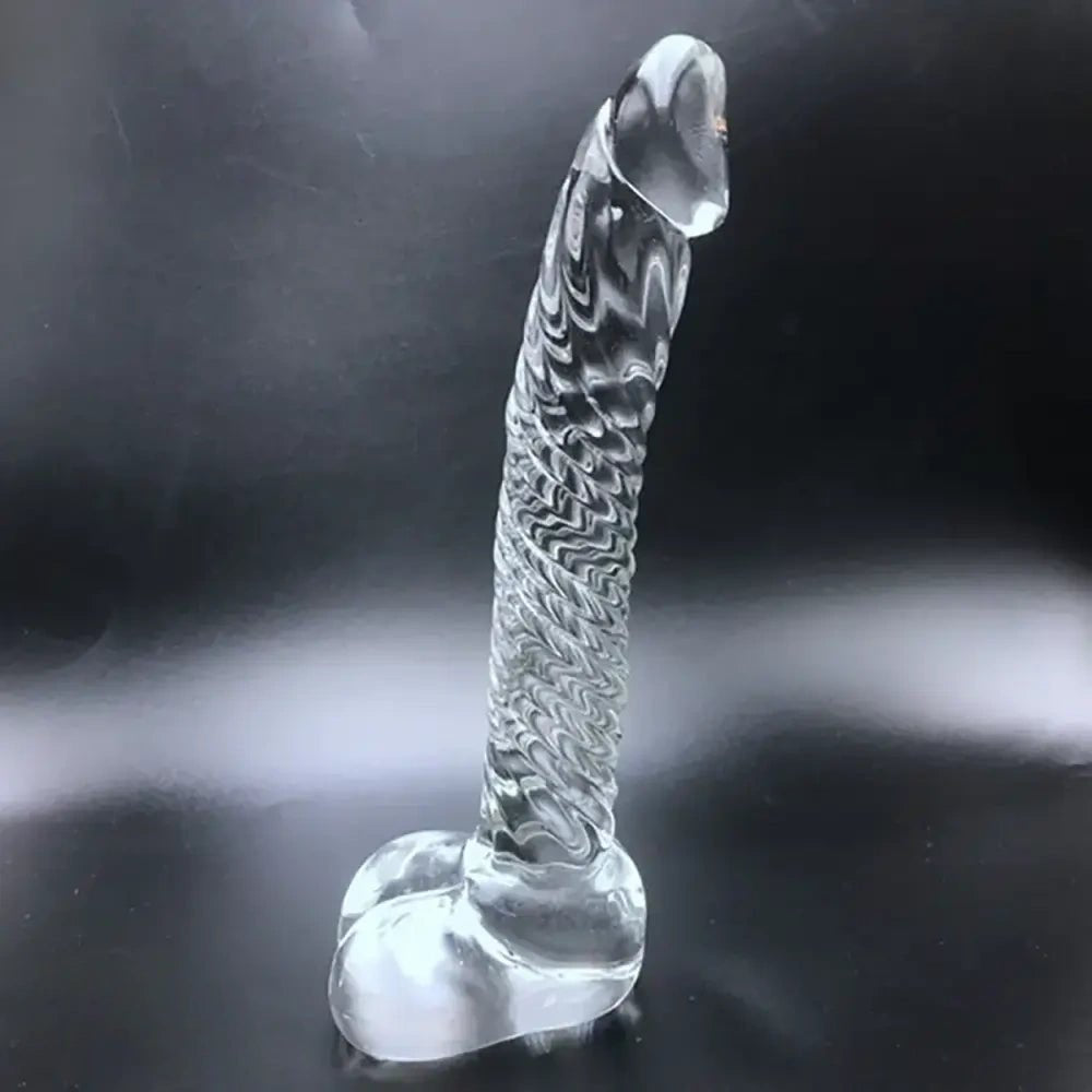 Clear crystal glass dildo, photo 2