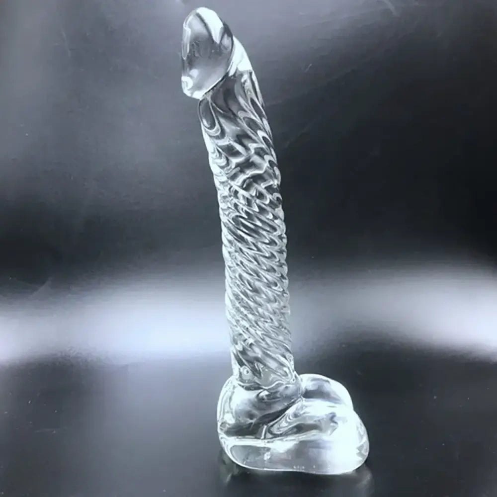 Clear crystal glass dildo, photo 4