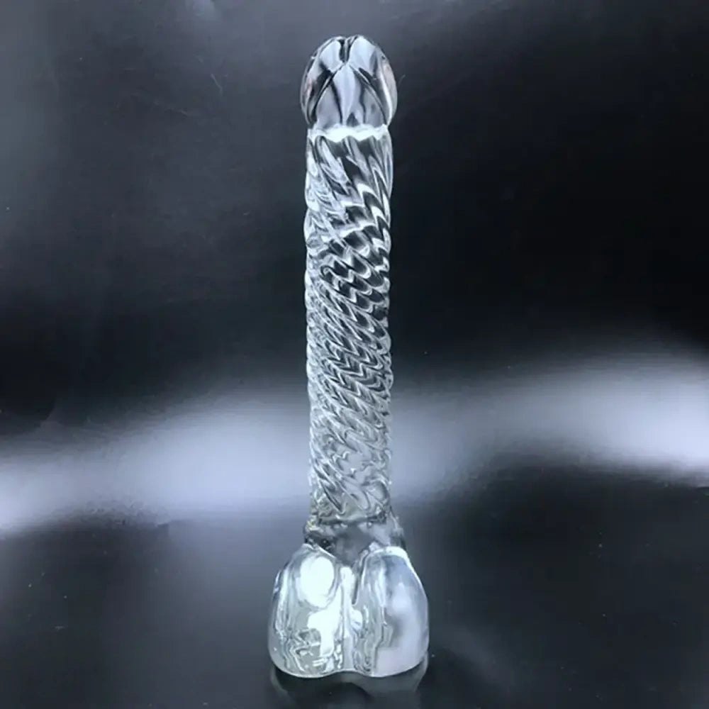 Clear crystal glass dildo, photo 5