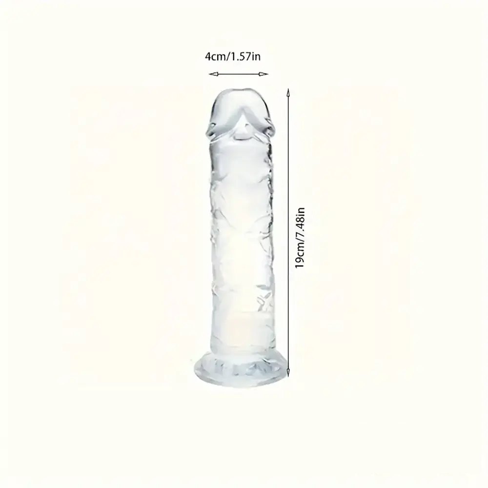 Clear crystal realistic dildo, photo 10
